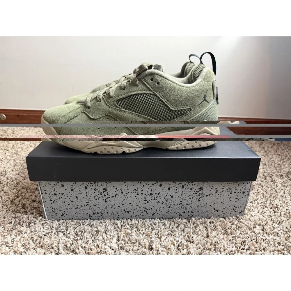 Nike‎ Air Jordan MVP 92 Medium Olive Green Khaki Black HQ3950-201 sz 10 Men's